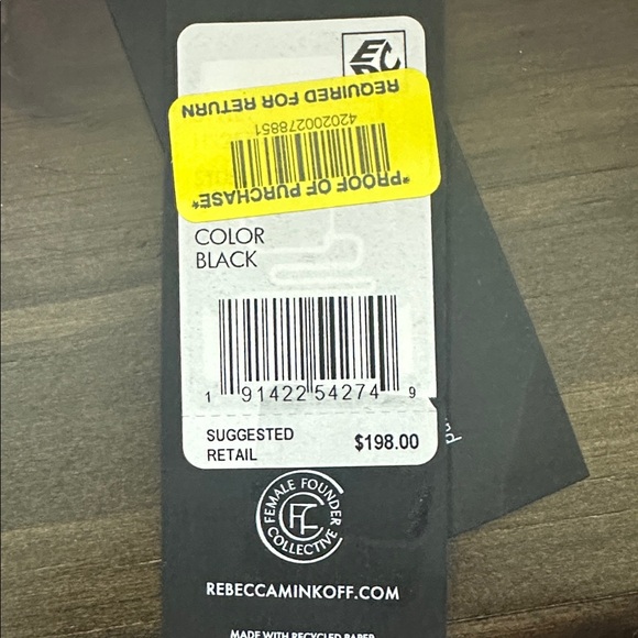 NWT Rebecca Minkoff black leather mini crossbody tote. - Picture 10 of 10